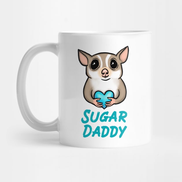 Sugar Daddy, Blue, for Sugar Glider Lovers by Mochi Merch